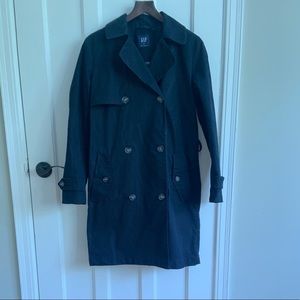 Gap navy trench coat